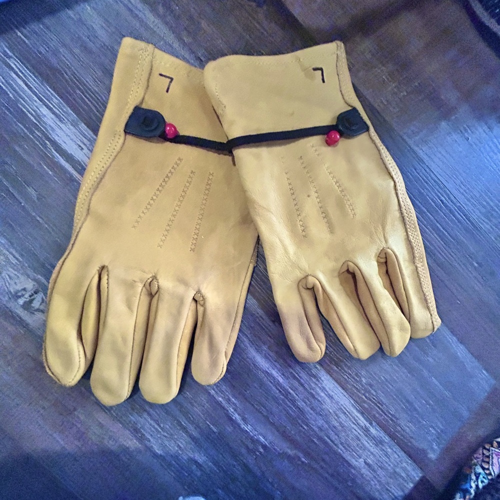 50%offw❤️ USED 1 Pair Cowhide Leather Wells Lamont Premium Leather Work Gloves